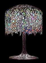 18" Wisteria Tiffany Lamp